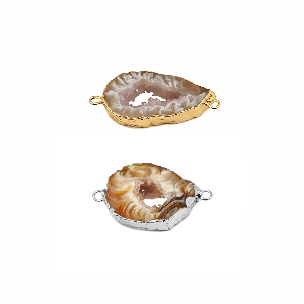 Jewelry Making With Stones - Irregualr ágata natural geode druzy pedra