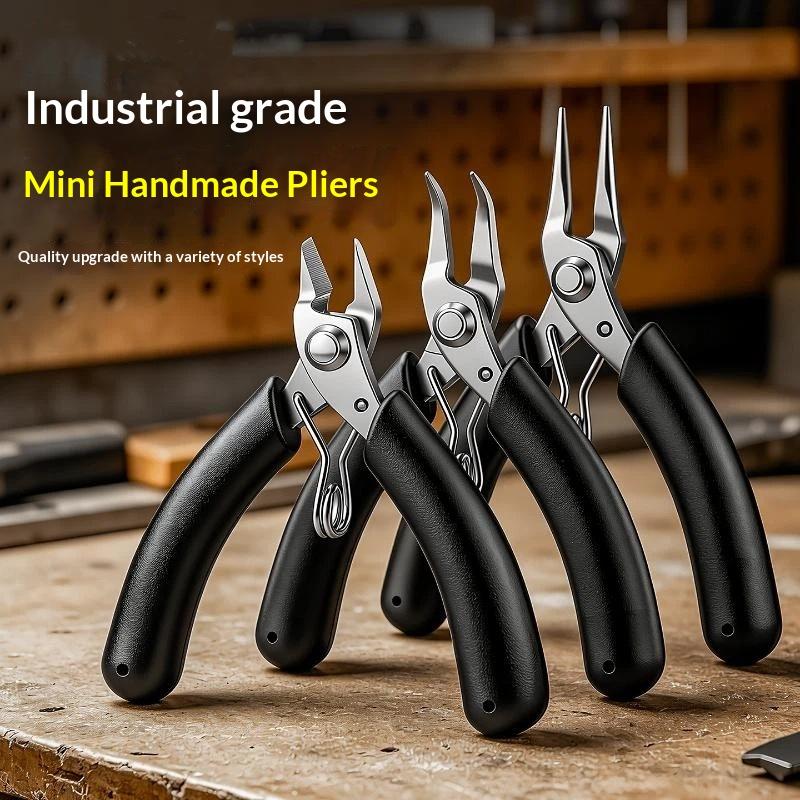 Jewelry Making Needle Nose Pliers - Alicate de Bico Curvo Mini em