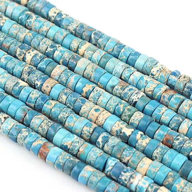 Jewelry Making With Stones - Contas de Turquesa Natural Emperor Stone,