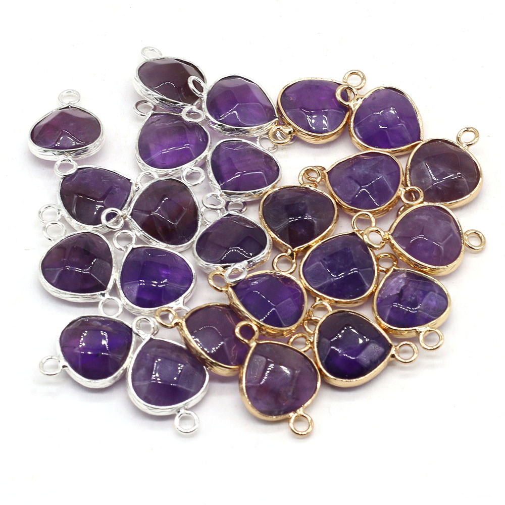 Jewelry Making With Stones - 2 pçs conectores de pedra natural