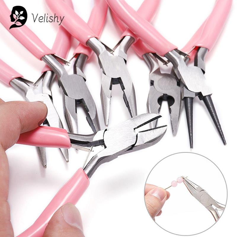 Jewelry Making Needle Nose Pliers - 1pc mini alicate diagonal redondo dobrado