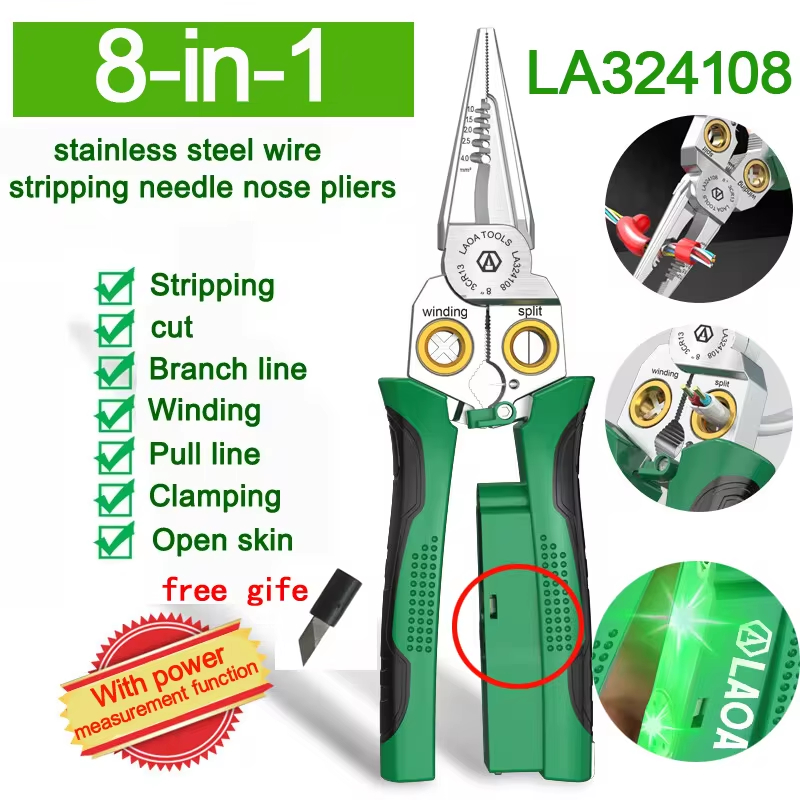 Jewelry Making Needle Nose Pliers - Alicate de eletricista LAOA, descascador de