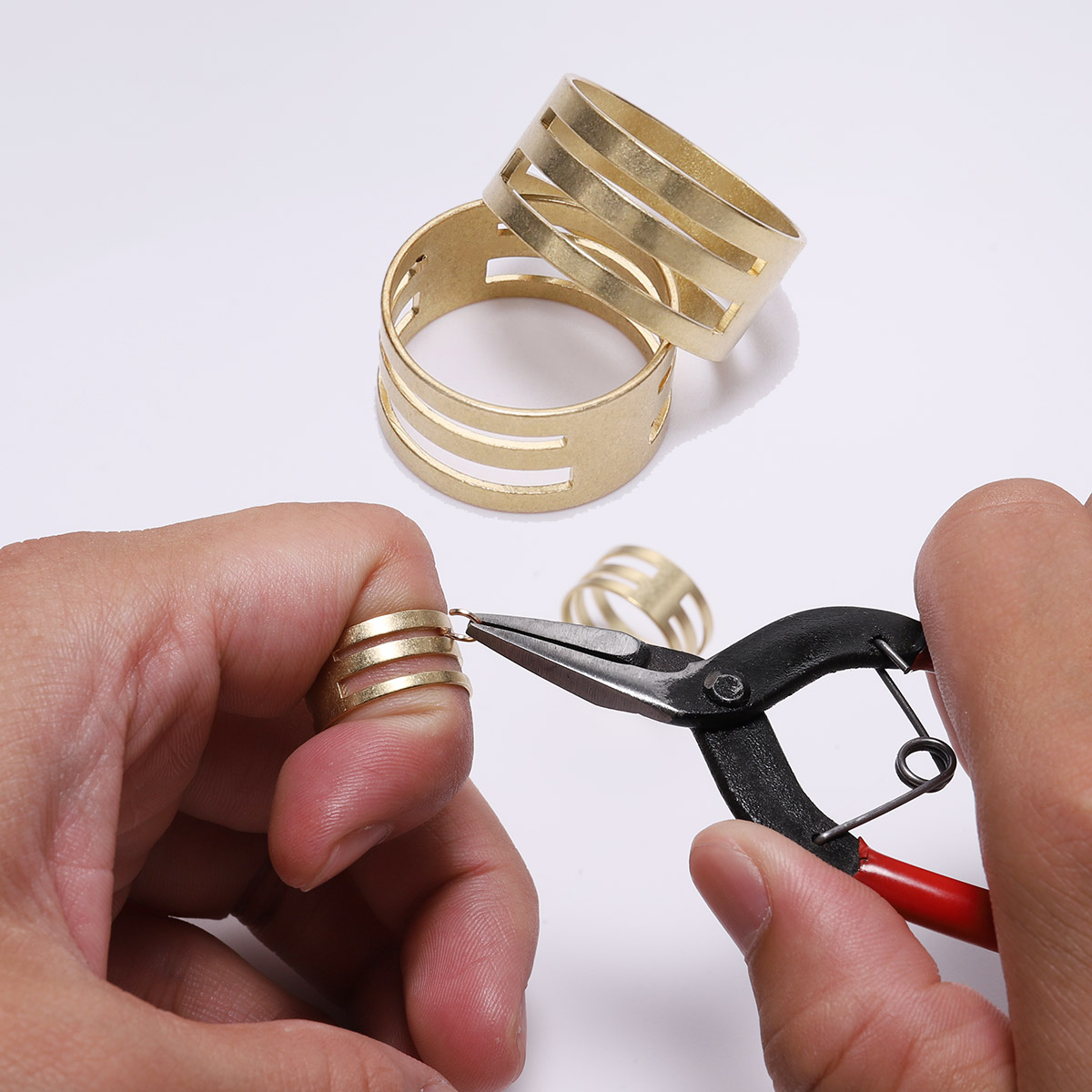 Jewelry Making Rotary Tool - Anel de salto de bronze aberto