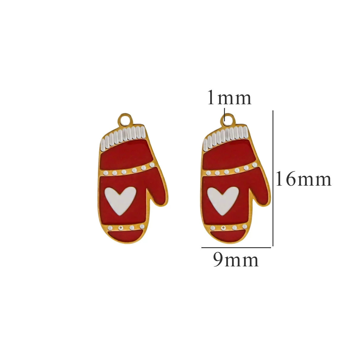 Oimg aço inoxidável banhado a  - Jewelry Making Gloves avaliação e preço
