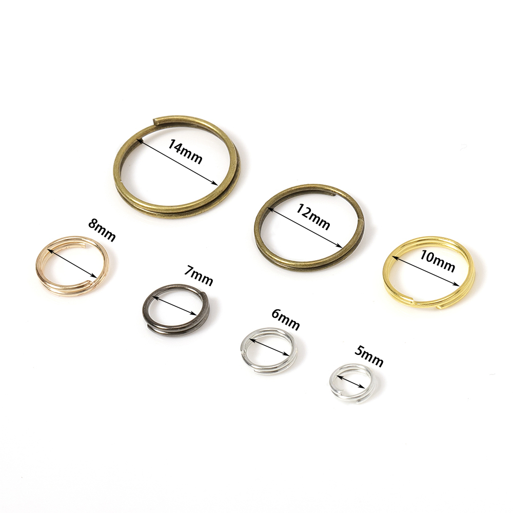 200 peças de argolas duplas ab - Jewelry Making Jump Rings avaliação e preço
