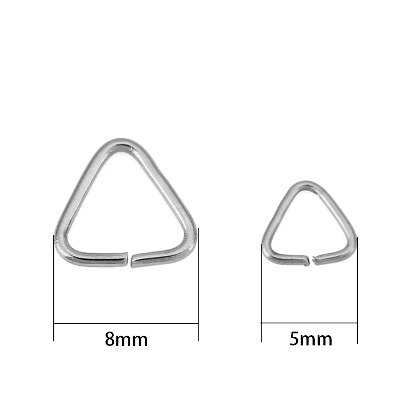 50 peças de argolas triangular - Jewelry Making Jump Rings avaliação e preço