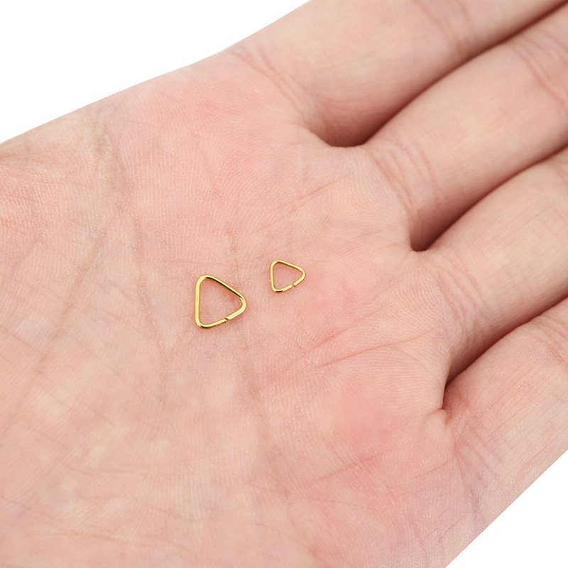 50 peças de argolas triangular - Jewelry Making Jump Rings avaliação e preço