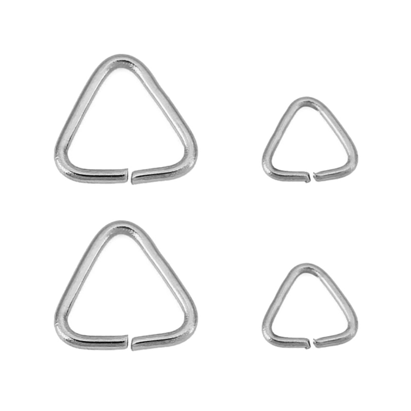 50 peças de argolas triangular - Jewelry Making Jump Rings avaliação e preço