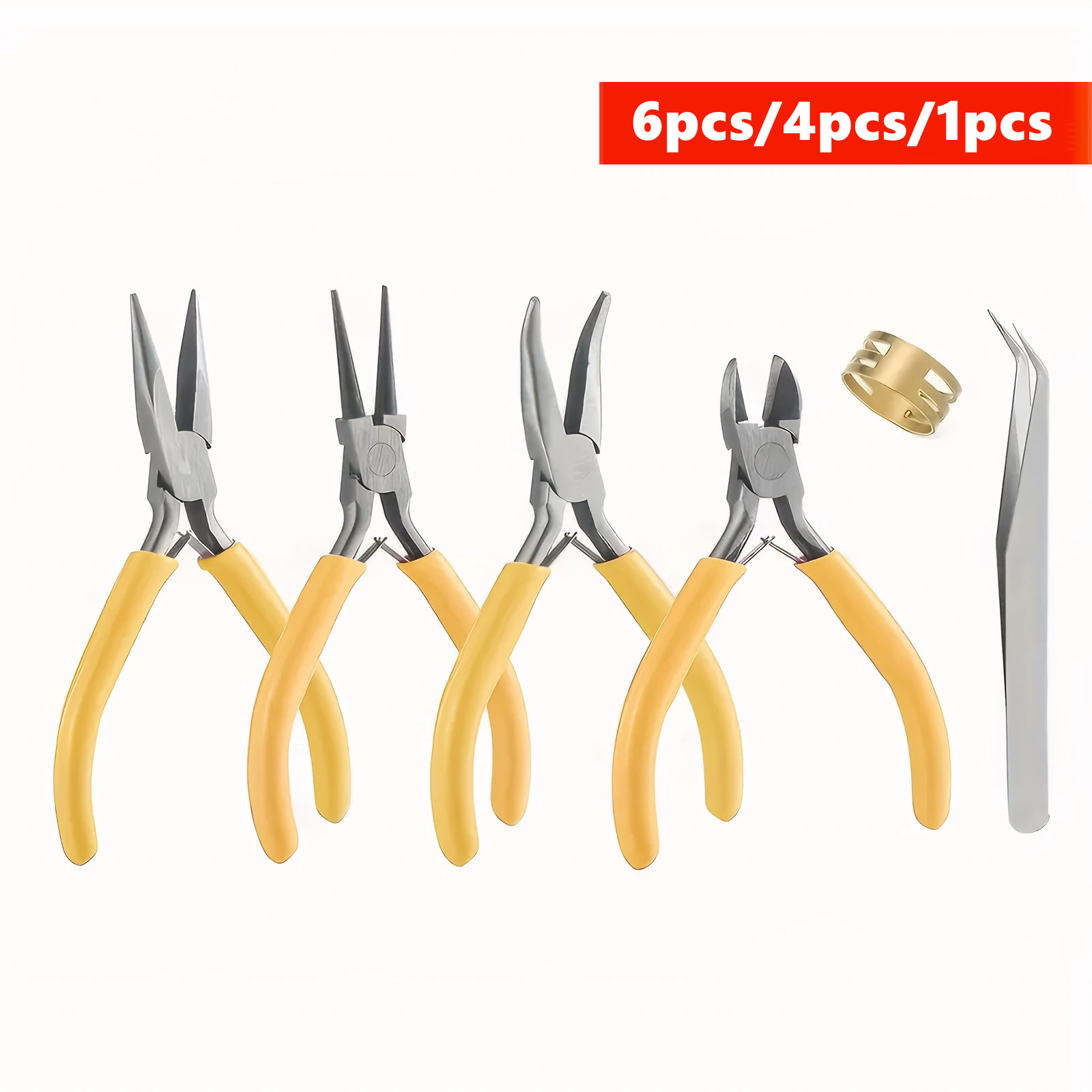 Conjunto de Alicates Amarelos  - Jewelry Making Needle Nose Pliers avaliação e preço
