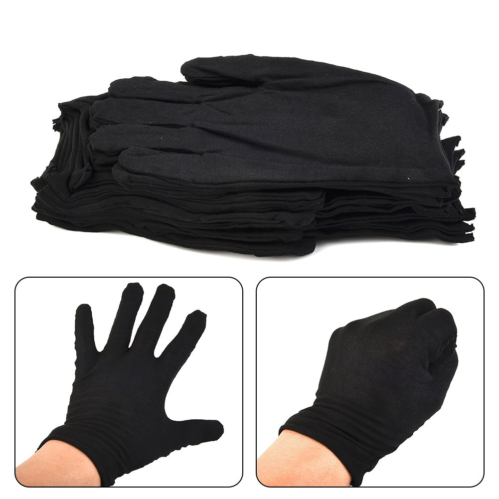 12 pares luvas de algodão pret - Jewelry Making Gloves avaliação e preço