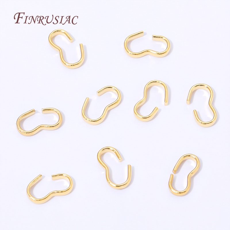 Fecho em S aberto banhado a ou - Jewelry Making Jump Rings avaliação e preço