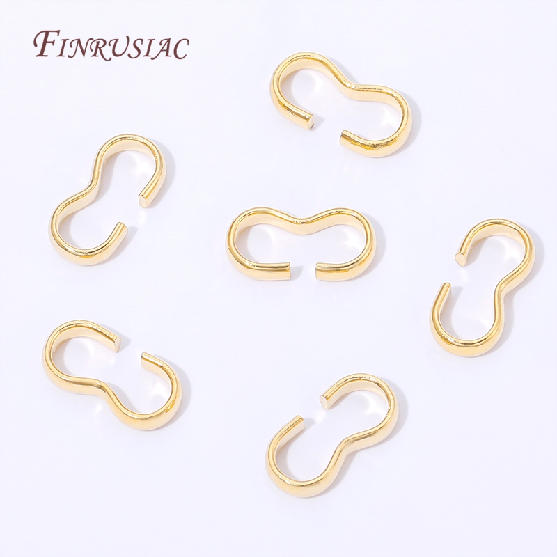 Fecho em S aberto banhado a ou - Jewelry Making Jump Rings avaliação e preço
