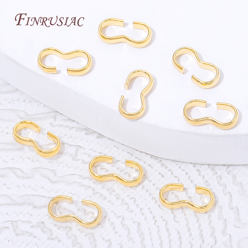 Fecho em S aberto banhado a ou - Jewelry Making Jump Rings avaliação e preço