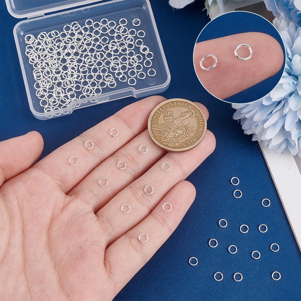 200 peças 925 anéis de salto a - Jewelry Making Jump Rings avaliação e preço