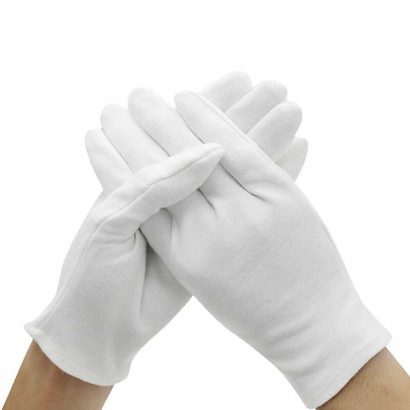 24 pçs luvas brancas 12 pares  - Jewelry Making Gloves avaliação e preço