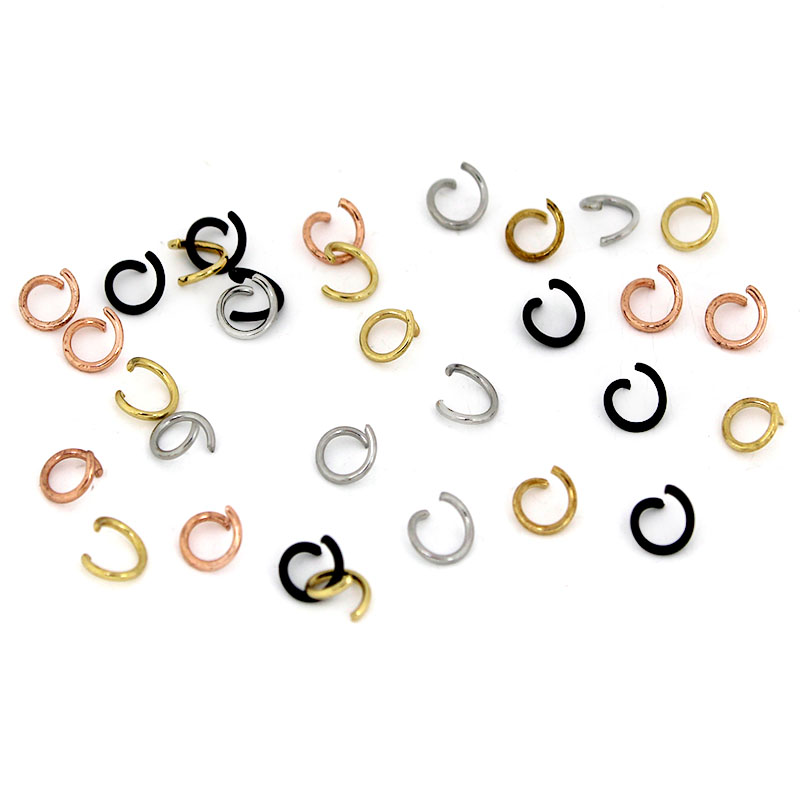 200 peças 4/5mm de aço inoxidá - Jewelry Making Jump Rings avaliação e preço