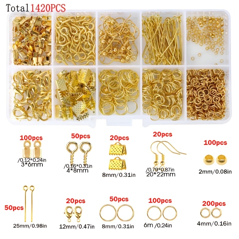 Kit de 1420 Peças para Fabrica - Jewelry Making Jump Rings avaliação e preço